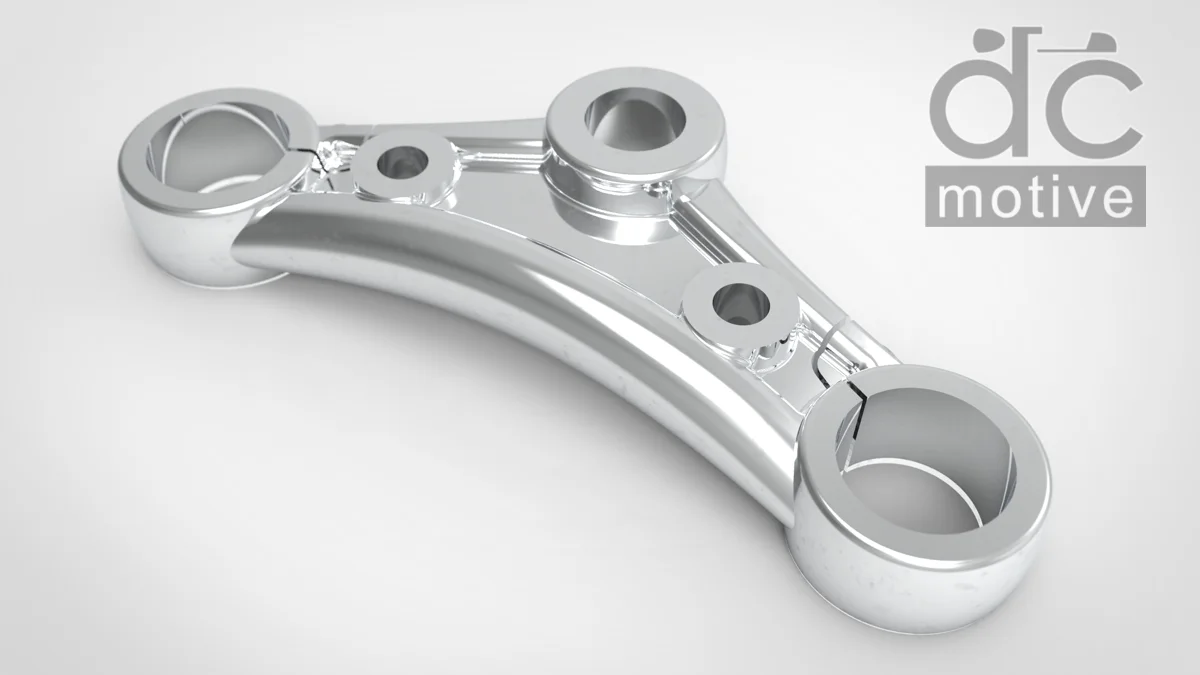Yamaha XS650 / SR400 / SR500 Drop Pinch Triple Clamp — dc motive